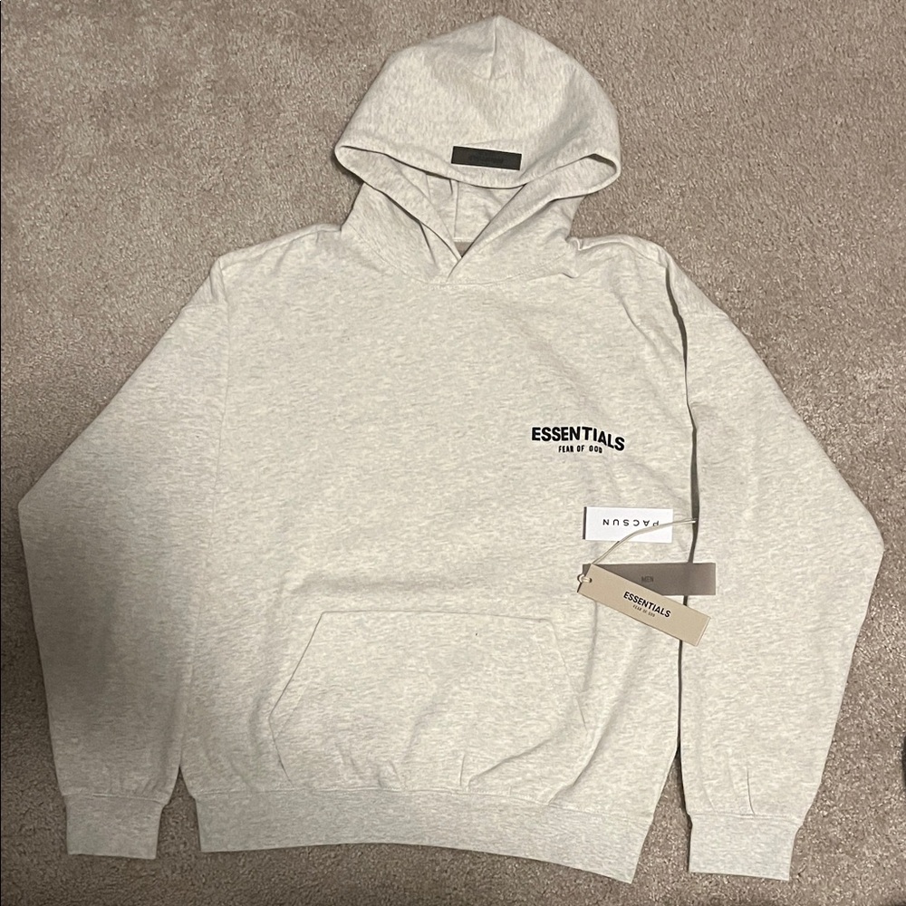 Essentials Men's Light Gray Hoodie